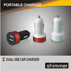 MINI DOUBLES chargeur de la VOITURE CHARGER/Iphone d'USB/accessoires EN ALUMINIUM de voiture