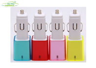 Prise colorée de prise d'allumeur de cigarette de voiture de 5V 1000MA pour l'iPhone/Samsung