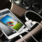 adaptateur plus de chargeur de voiture de la galaxie S6 S5 S4 USB de Samsung de l'iPhone 6 avec le port 4