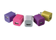 Chargeur simple à haute production de mur de 5V 1A USB pour Apple, couleur multi de changement d'alimentation d'énergie