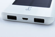 Dispositifs portatifs d'USB de banque d'énergie solaire d'indicateur élégant à commande par effleurement de rotation