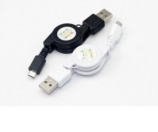 Câbles escamotables de chargeur de câble d'usb de micro