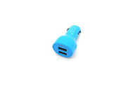2 dans 1 lumière du chargeur LED de voiture d'USB d'universel pour des Smartphones bleus