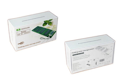 chargeur 5W solaire pliable avec la torche intégrée de la banque 1.5W de puissance du Li-polymère 7000mAh