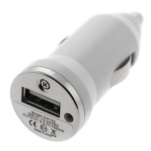 Puissance blanche de mini d'USB Apple d'iPhone chargeurs de voiture pour l'iPhone 4/4G/4S d'Apple